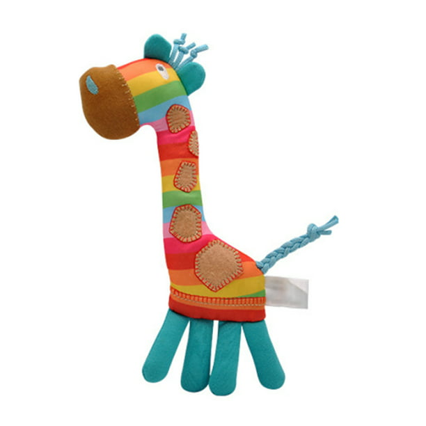 Infant Baby Kids Soft Plush Stuff Giraffe Rattles Educational Toy Gift  IT